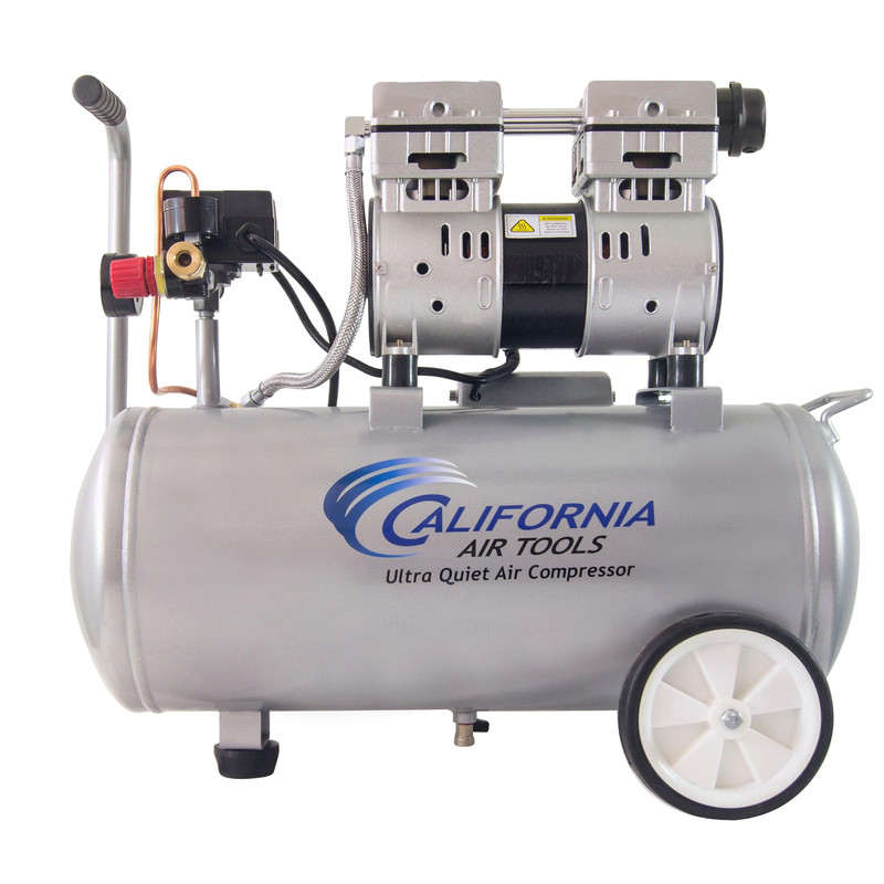 8010 Ultra Quiet and Oil-Free 1.0 HP, 8 Gal. Steel Tank Air Compressor